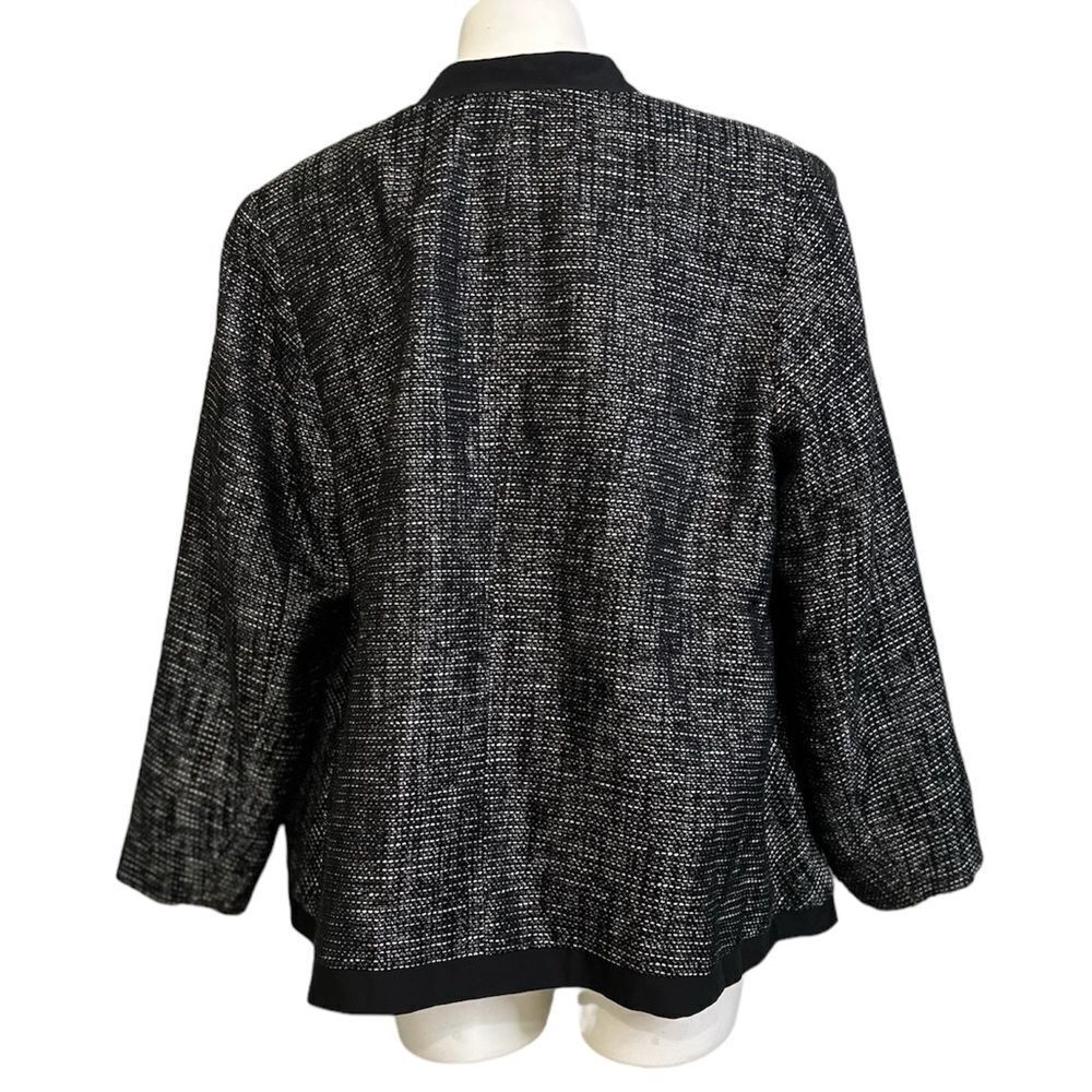 Avenue Studio blazer plus size 16 black heathered office business casual fall -1 - Picture 4 of 6